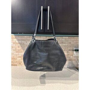 Michael Kors "Elana" Black Pebbled Leather Bucket-Style Shoulder‎ Bag